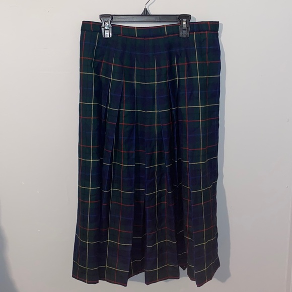 Vintage excellent condition Pendleton Tartan plaid midi skirt dark academia! - Picture 1 of 4